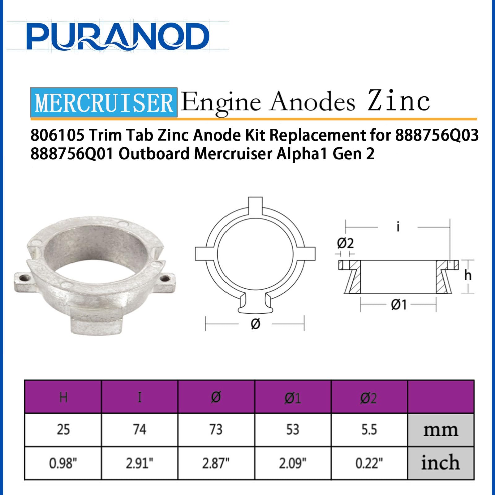 Armin専用 Amazon.com : 762145 806105 821629 821631 806189 Trim Tab Zinc
